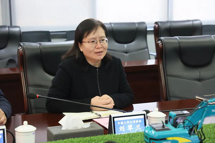 中国上市公司协会党委委员、、、副秘书长刘翠兰一行调研2138cn太阳集团城智能