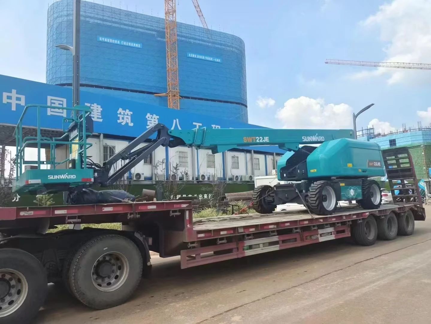 实力上新！！！2138cn太阳集团城智能电动直臂高空作业平台进军华中市场